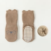 Herrnalise Little YogaSocks,Quality High-grip Socks For Early Walkers And Active Kids,Combed Cotton Baby Sock Non-Slip Autumn Winter Children Floor Socks Cotton Socks